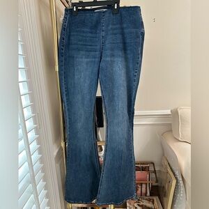 Bargain Bell Pull on High Rise Flare Jeans